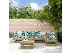 6-piece garden furniture set with cushions, impregnated pine wood 25259KRNK