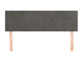 2-Piece Headboard Set, Dark Grey, 72x5x78/88 cm, Velvet, 05417TJYS