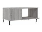 Bohometop grey coffee table 90x50x40 cm engineered wood 00766RDQR