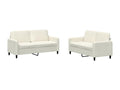 2-piece cream velvet sofa set