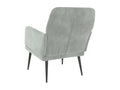 Light Grey Armchair 62x79x79 cm Velvet 81464CQNN