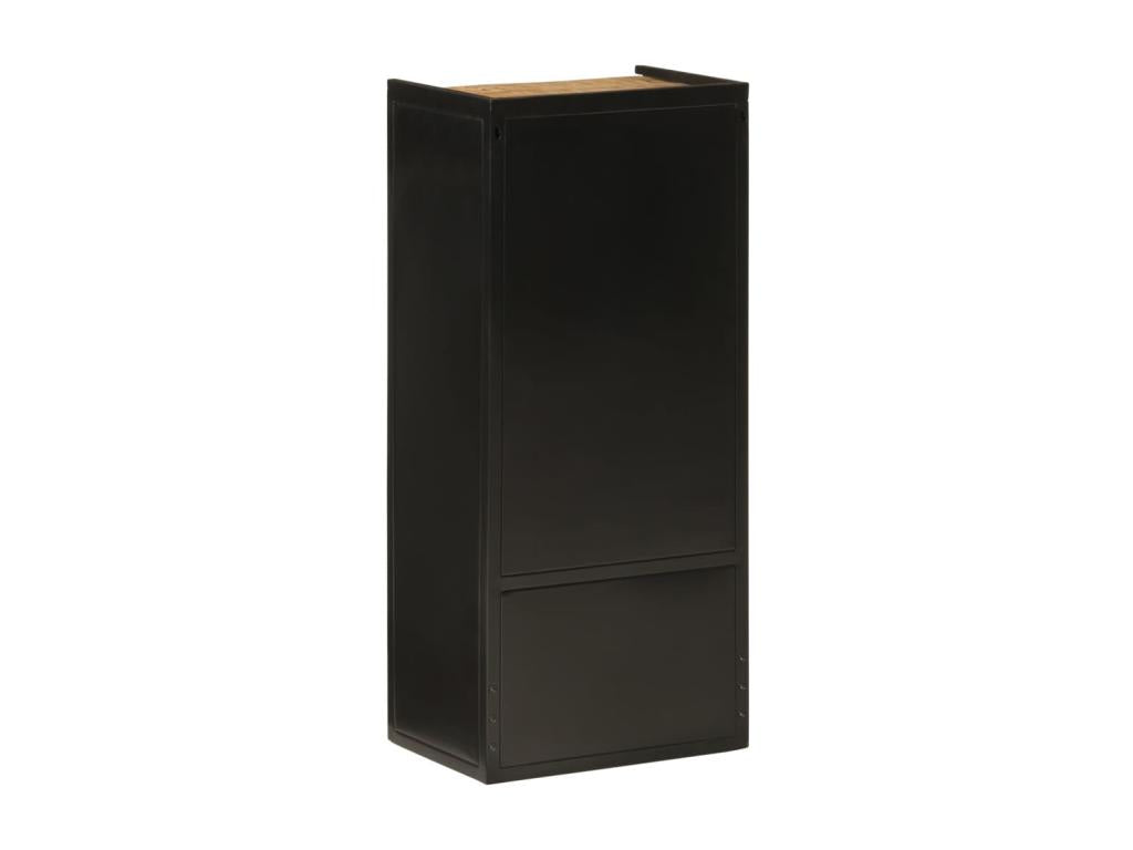 Bathroom cabinet 40x27x90 cm iron and mango wood