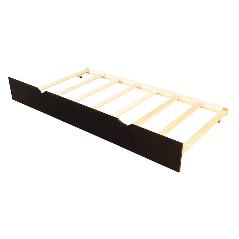 Espresso Platform Bed with Twin Size Trundle