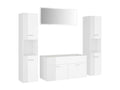 Glossy White Bathroom Furniture Set 58 38036BLUC