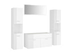 Glossy White Bathroom Furniture Set 58 38036BLUC