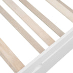 Twin Wooden Daybed with Trundle Bed , Sofa Bed for Bedroom Living Room