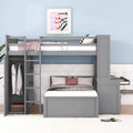 Full size Loft Bed with a twin size Stand-alone bed