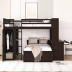 Full size Loft Bed with a twin size Stand-alone bed