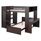 Full size Loft Bed with a twin size Stand-alone bed
