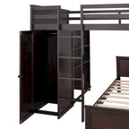 Full size Loft Bed with a twin size Stand-alone bed