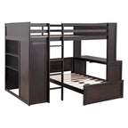 Full size Loft Bed with a twin size Stand-alone bed