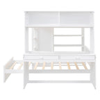 Full size Loft Bed with a twin size Stand-alone bed