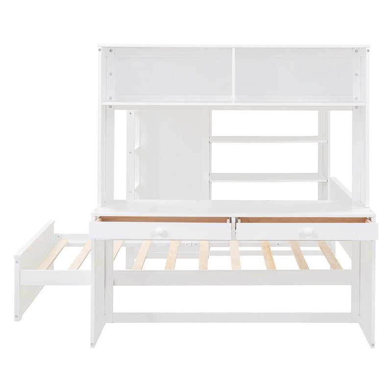 Full size Loft Bed with a twin size Stand-alone bed