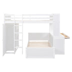 Full size Loft Bed with a twin size Stand-alone bed