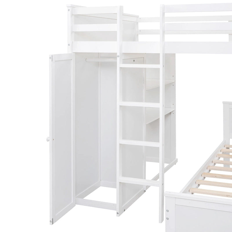 Full size Loft Bed with a twin size Stand-alone bed