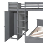 Full size Loft Bed with a twin size Stand-alone bed