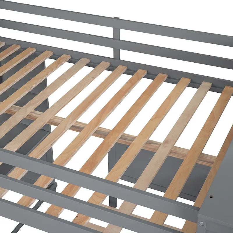 Full size Loft Bed with a twin size Stand-alone bed