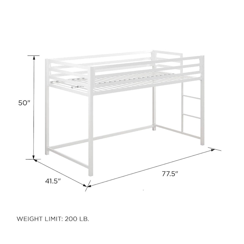 Avenue Greene Macie Twin Metal Junior Loft Bed