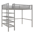 Avenue Greene Tammy Metal Twin Storage Loft with Bookcase