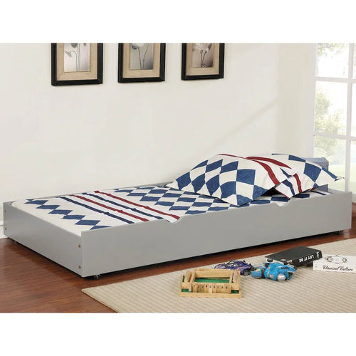 Bays Transitional Twin Wood Underbed Trundle with Casters by Furniture of America