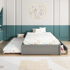 Full Bed With Twin Size Trundle And 2 Drawers