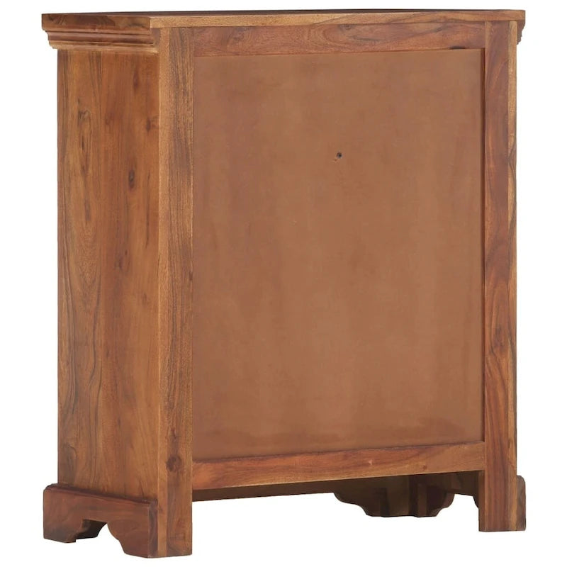 vidaXL Sideboard 24.8x11.8x29.5 Solid Acacia Wood
