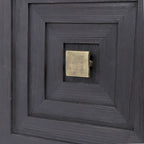 43 Black and Bronze Contemporary 2 Door Cabinet