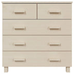 vidaXL Sideboard Bar Buffet Console Cabinet with Drawers HAMAR Solid Wood Pine - 31.1x15.7x31.5