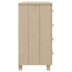 vidaXL Sideboard Bar Buffet Console Cabinet with Drawers HAMAR Solid Wood Pine - 31.1x15.7x31.5