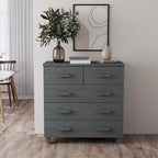 vidaXL Sideboard Bar Buffet Console Cabinet with Drawers HAMAR Solid Wood Pine - 31.1x15.7x31.5