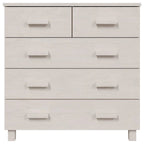 vidaXL Sideboard Bar Buffet Console Cabinet with Drawers HAMAR Solid Wood Pine - 31.1x15.7x31.5