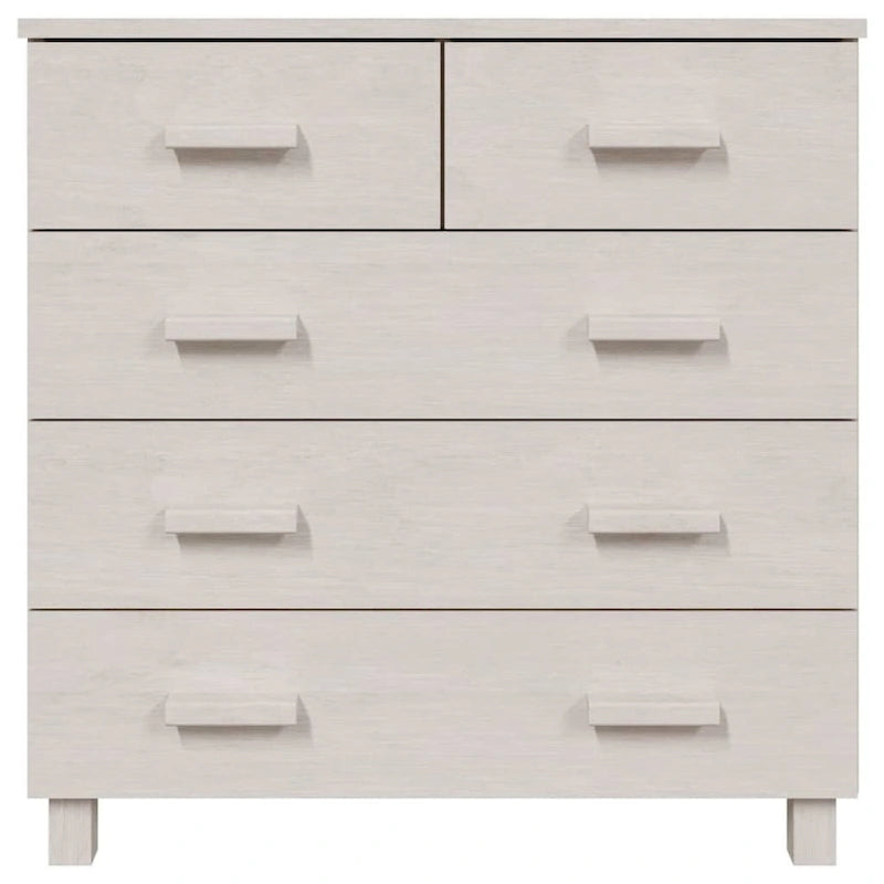 vidaXL Sideboard Bar Buffet Console Cabinet with Drawers HAMAR Solid Wood Pine - 31.1x15.7x31.5