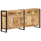 vidaXL Sideboard 67.7x13.8x31.5 Solid Mango Wood