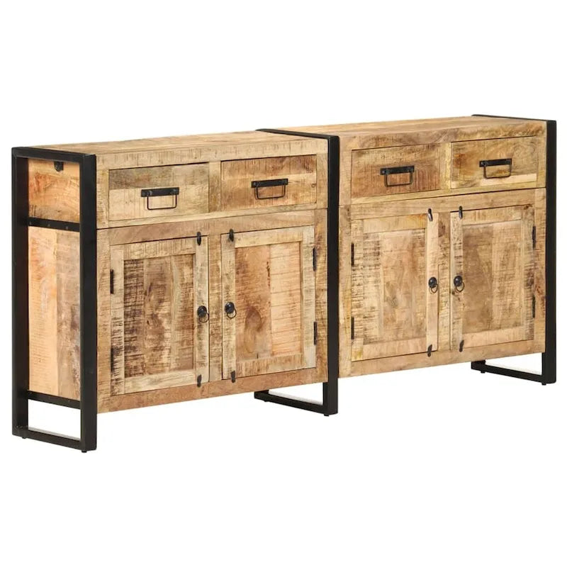 vidaXL Sideboard 67.7x13.8x31.5 Solid Mango Wood