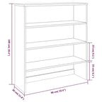 vidaXL Cabinet Top for Highboard Sideboard for Hallway HAMAR Solid Wood Pine - 35.4x11.8x39.4