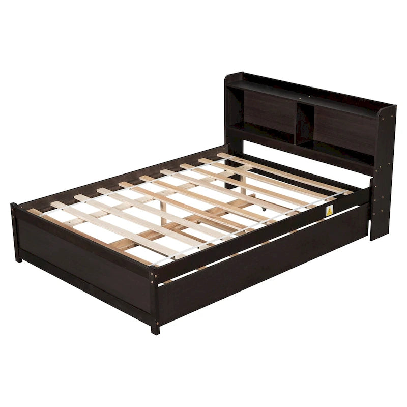 Full Bed with Trundle Bookcase