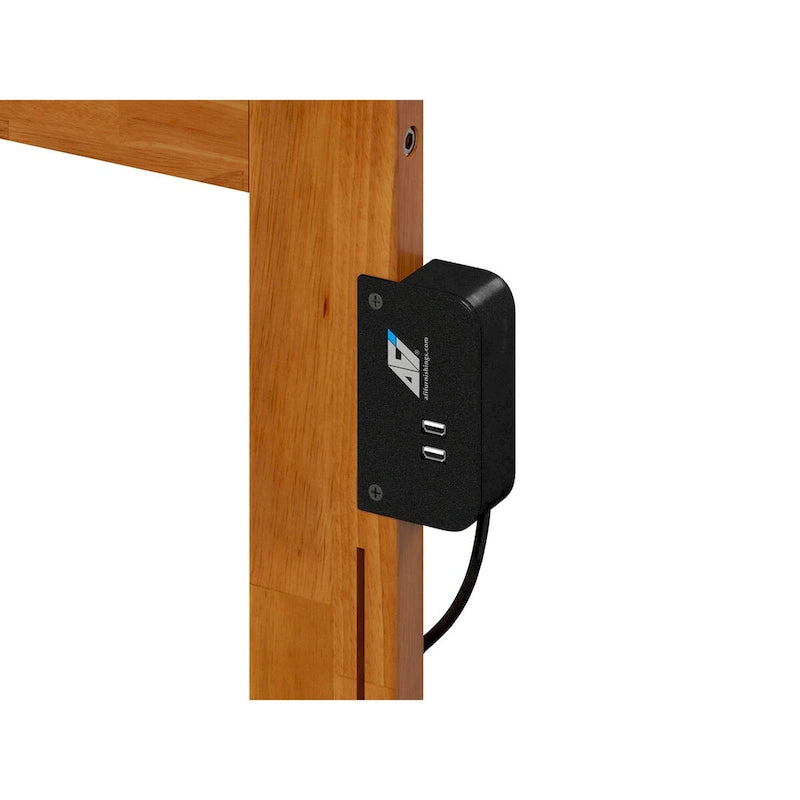 Wesley Platform Bed with Panel Footboard and Twin XL Trundle