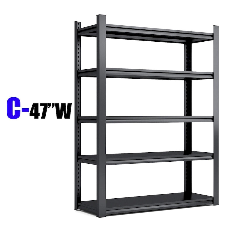 Storage Shelves 5 Tier Heavy Duty Metal Shelving Unit Adjustable Shelving Units and Storage Rack Kitchen Garage Shelf