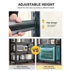 Storage Shelves 5 Tier Heavy Duty Metal Shelving Unit Adjustable Shelving Units and Storage Rack Kitchen Garage Shelf