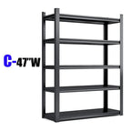 Storage Shelves 5 Tier Heavy Duty Metal Shelving Unit Adjustable Shelving Units and Storage Rack Kitchen Garage Shelf