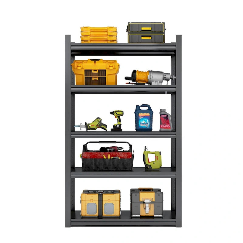 Storage Shelves 5 Tier Heavy Duty Metal Shelving Unit Adjustable Shelving Units and Storage Rack Kitchen Garage Shelf