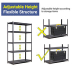 Storage Shelves 5 Tier Heavy Duty Metal Shelving Unit Adjustable Shelving Units and Storage Rack Kitchen Garage Shelf