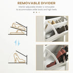 Shoe Storage Cabinet with Open Compartment and 2 Flip Drawers