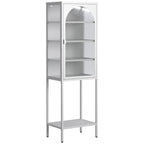 5-Tier Cube Bookshelf Storage Cabinet with 3 Adjustable Shelves
