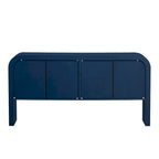 Striped Storage Cabinet with 4 Doors