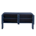 Striped Storage Cabinet with 4 Doors