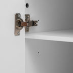 Striped Storage Cabinet with 4 Doors