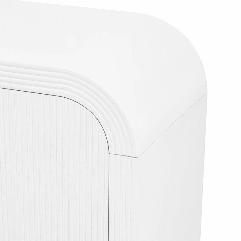 Striped Storage Cabinet with 4 Doors