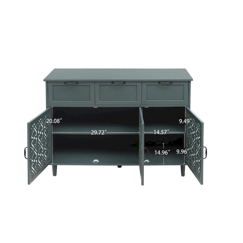 Three-Door Three-Drawer Cabinet