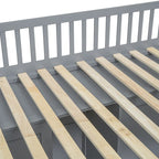 Full Size House Loft Bed With Ladder and Wardrobe